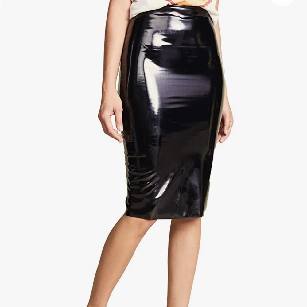 Commando Perfect Control Patent Faux Leather Pencil Skirt NWT
